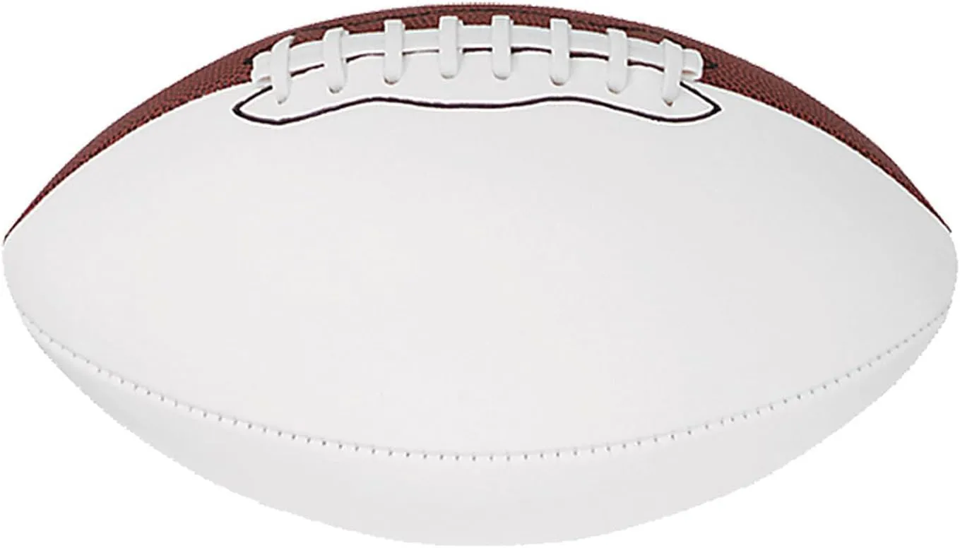Baden Mini 8.5-Inch Size Autograph Football with 2 Brown and 2 White Panels
