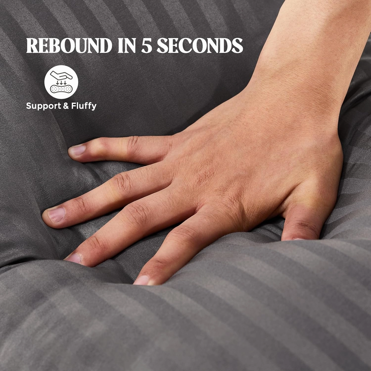 Bafode Bed Pillow, Pillows King Size Set of 2, Hotel Pillows for Bed, Soft Down Alternative Pillow for Side Sleepers, Back or Stomach Sleepers