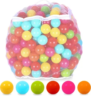BalanceFrom Play Pit Balls, Kids Plastic Toy Balls for Playpen, Bounce House, or Pool