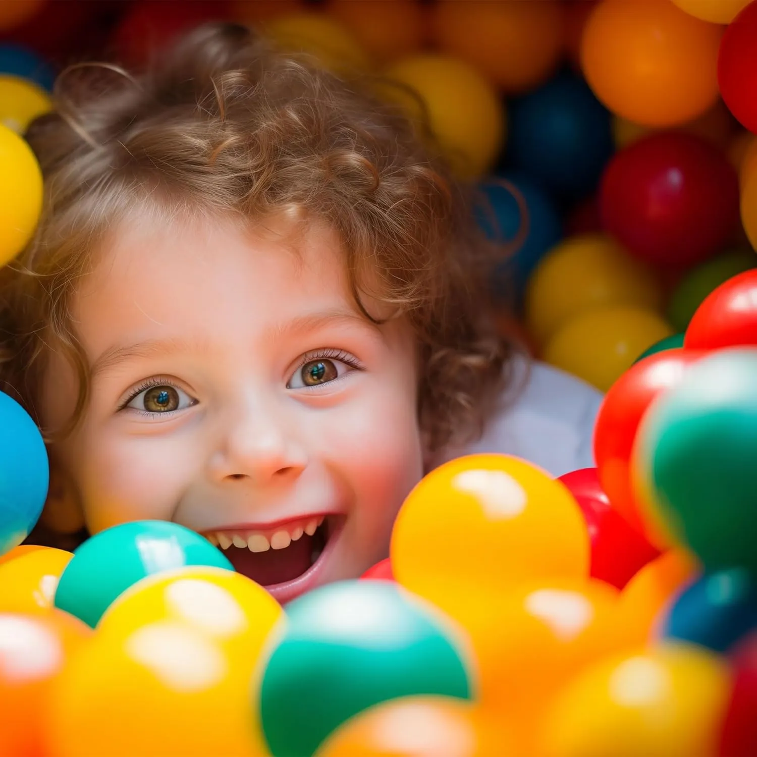 BalanceFrom Play Pit Balls, Kids Plastic Toy Balls for Playpen, Bounce House, or Pool