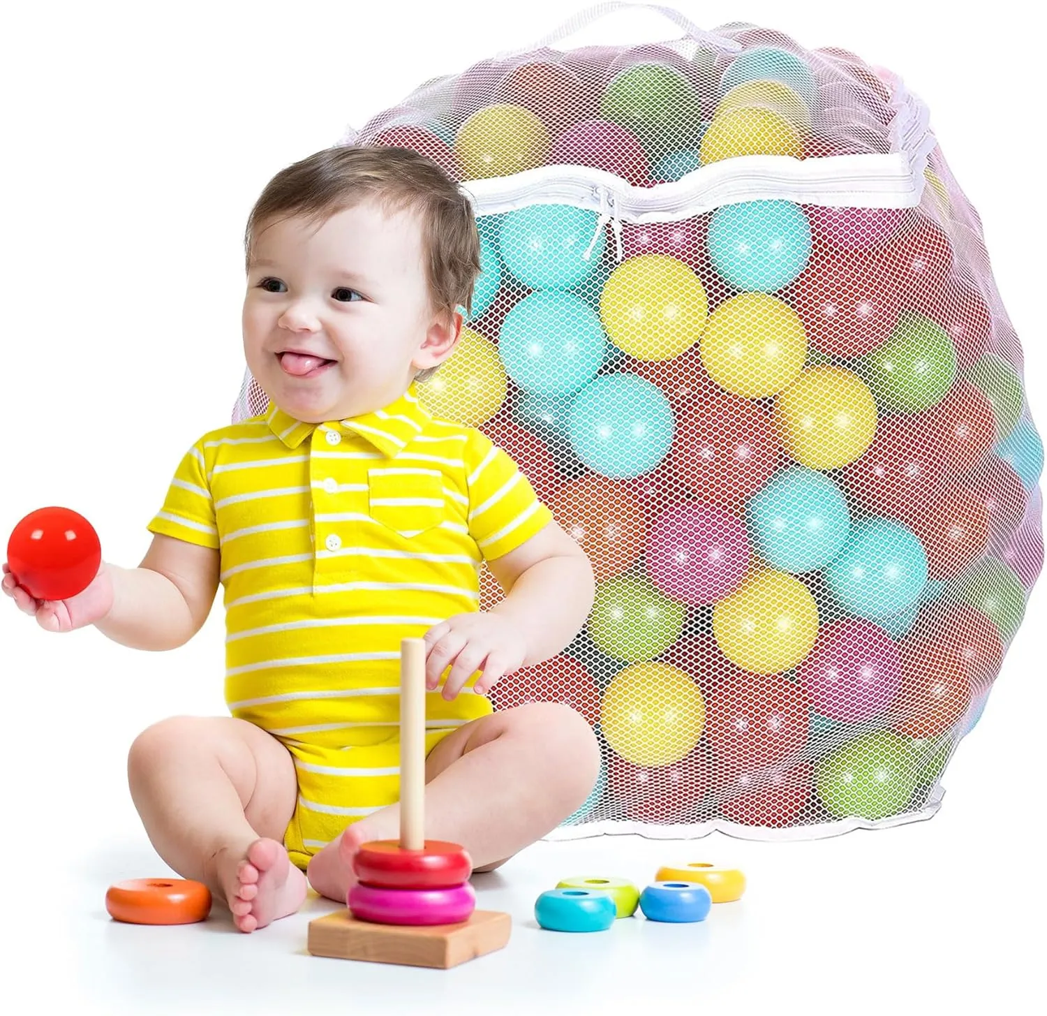 BalanceFrom Play Pit Balls, Kids Plastic Toy Balls for Playpen, Bounce House, or Pool