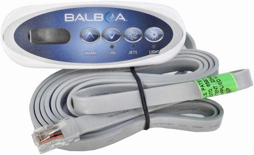 Balboa 53238 4 Button Topside Control Panel for Mini Oval Heat Jacket 7' Cord