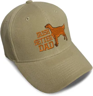 Baseball Cap Irish Setter Dad Embroidery Dad Hats for Men & Women Strap Closure