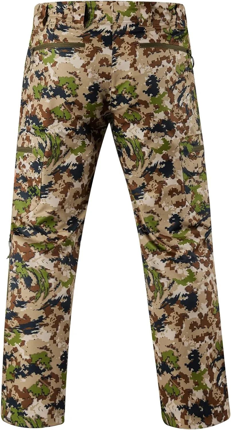 BASSDASH Men’s Lightweight Hunting Pants 4-Way Stretch Breathable Water Resistant for Turkey Early Season Spring Summer