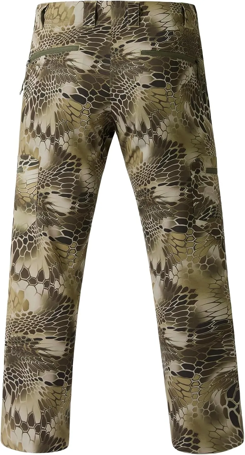BASSDASH Men’s Lightweight Hunting Pants 4-Way Stretch Breathable Water Resistant for Turkey Early Season Spring Summer