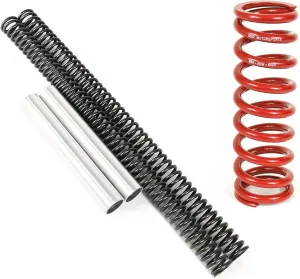 BBR HEAVY DUTY FRONT FORK SPRINGS & REAR SHOCK SPRING SUSPENSION KIT - Compatible/Replacement for Kawasaki KLX140G & KLX140RL_650-KLX-1505 & 660-HCR-8005