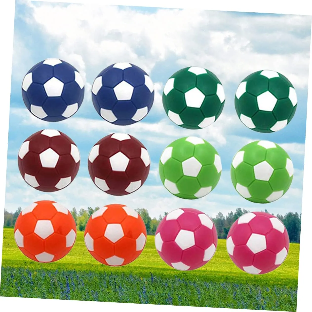 BESPORTBLE 24 Pcs Table Footballs Desktop Accessories Mini Foosball Table Chidrens Toys Table Soccer Ball Foosball