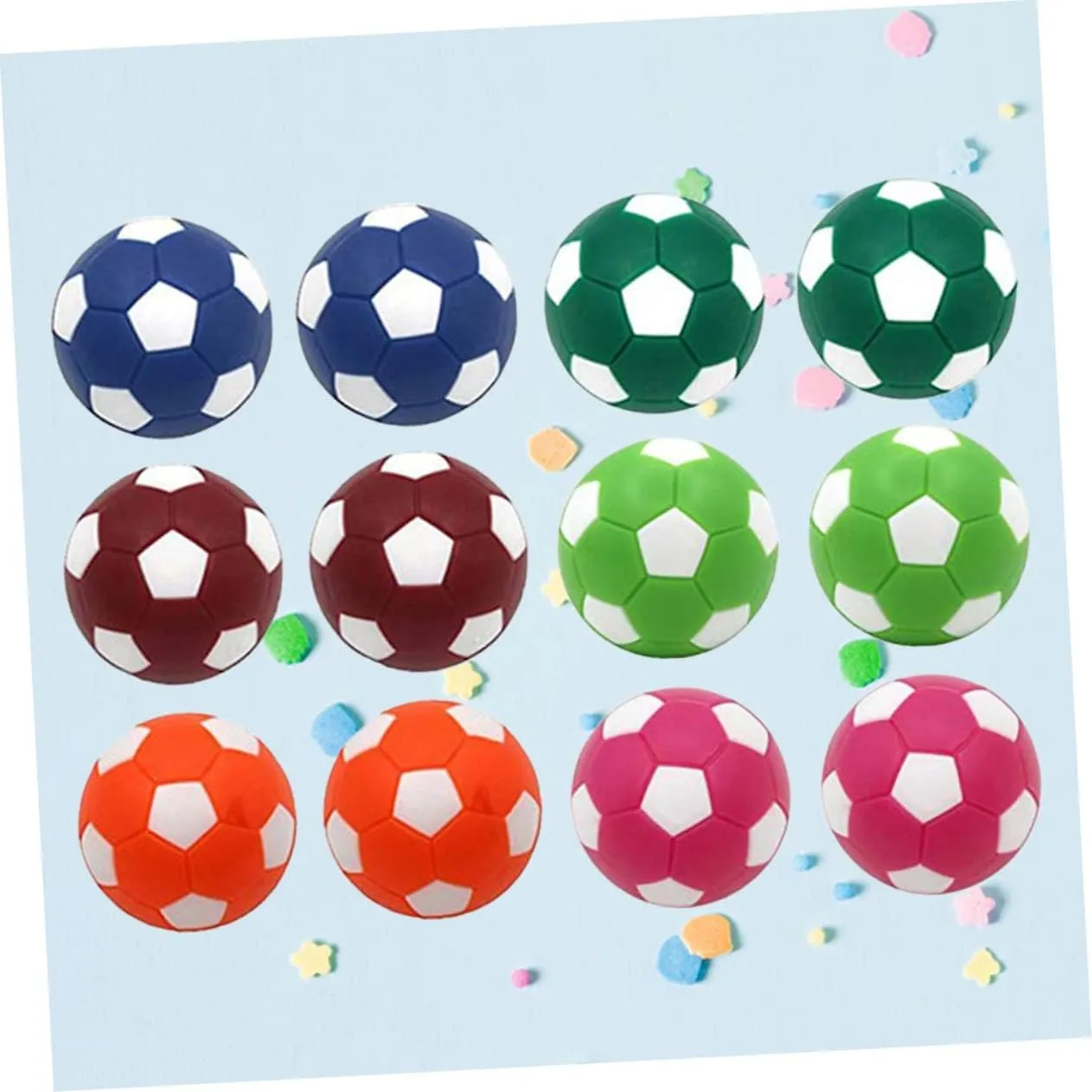 BESPORTBLE 24 Pcs Table Footballs Desktop Accessories Mini Foosball Table Chidrens Toys Table Soccer Ball Foosball