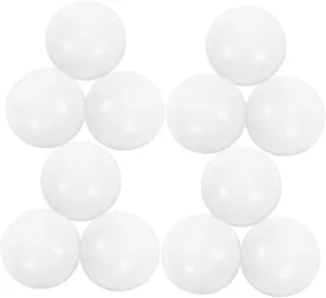 BESPORTBLE 24pcs Mini Glossy Foosball Soccer Balls for Table Games HIPS Material Replacement for Desk Soccer Game Balls Compatible with Standard Foosball Tables