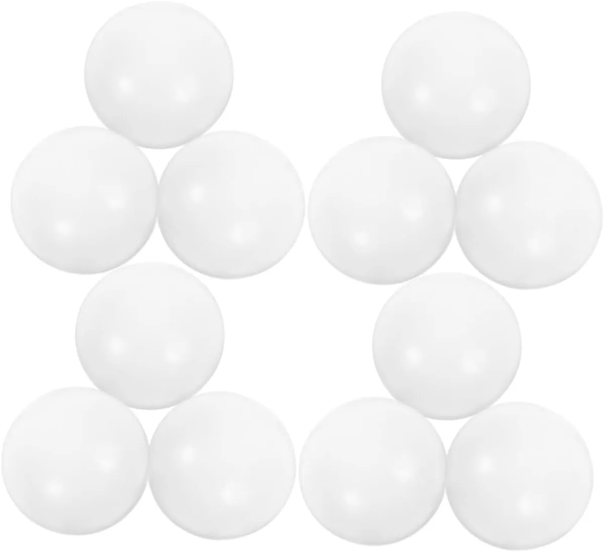 BESPORTBLE 24pcs Mini Glossy Foosball Soccer Balls for Table Games HIPS Material Replacement for Desk Soccer Game Balls Compatible with Standard Foosball Tables