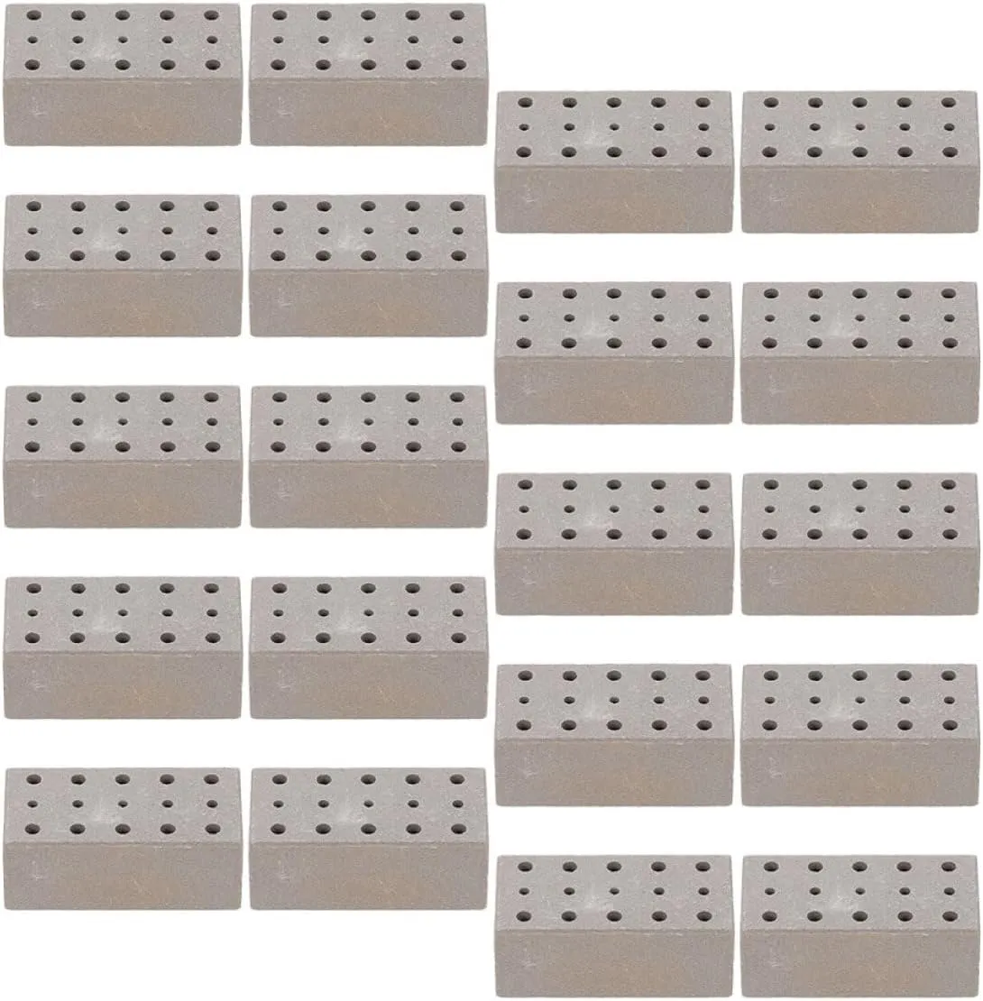 BESTonZON 30pcs Mini Bricks Versatile Tiny Brick Blocks for DIY Crafts Dollhouse and Landscaping Projects for Creative Building and Model Making