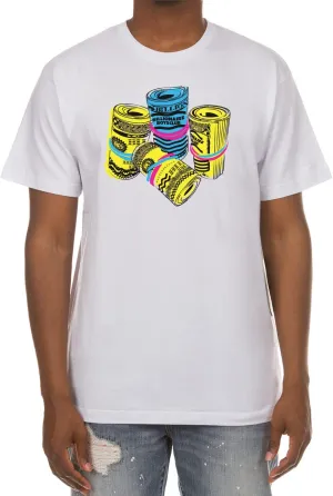Billionaire Boys Club Clothing Men T-Shirt BB Bundles Screen Printed Short Sleeve Crew Neck Tee