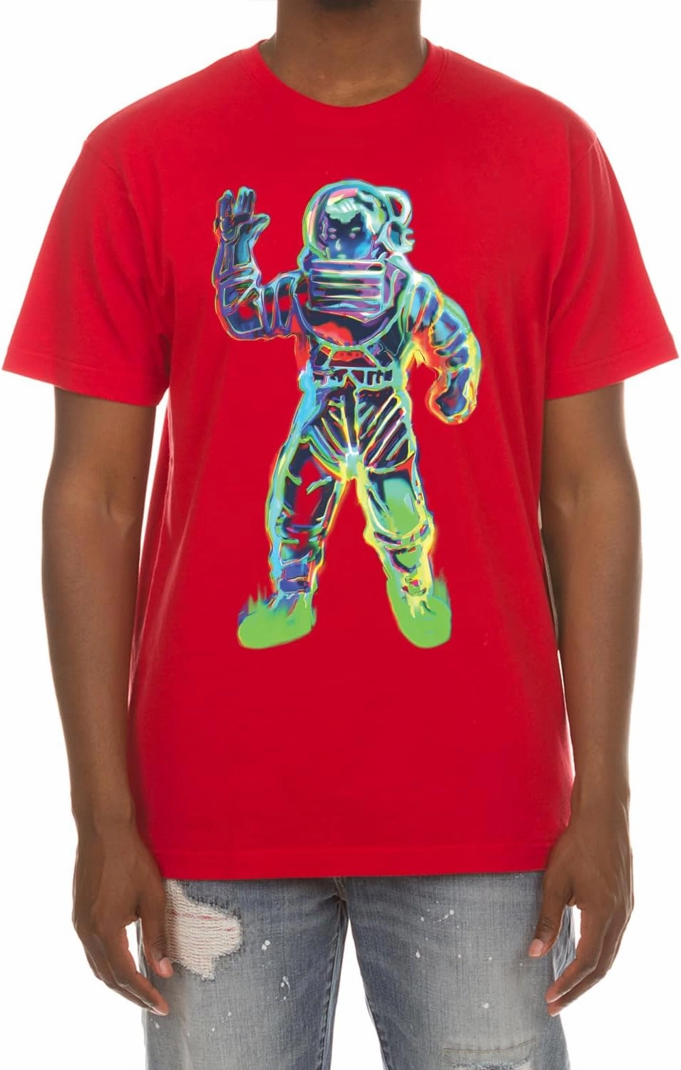Billionaire Boys Club Clothing Men T-Shirt BB Astro Screen Printed Short Sleeve Crew Neck Tee