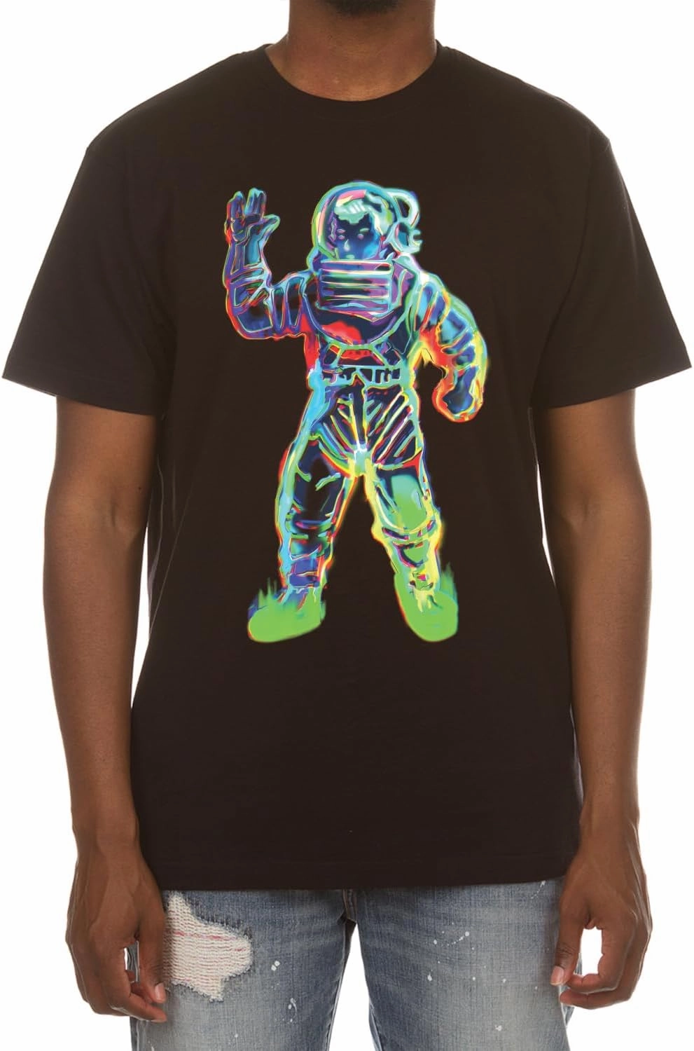 Billionaire Boys Club Clothing Men T-Shirt BB Astro Screen Printed Short Sleeve Crew Neck Tee