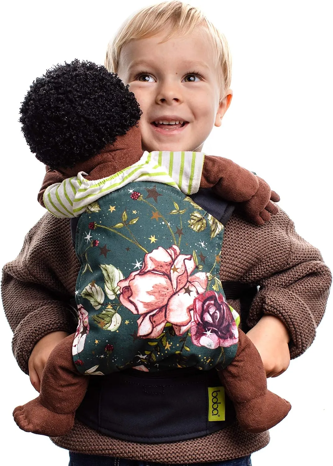 Boba Mini Doll Carrier Adorable Toy Carrier for Your Little boy or Girl (Forest Flower Child)