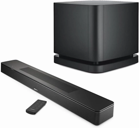 Bose New Smart Dolby Atmos Soundbar, Black with Bass Module 500