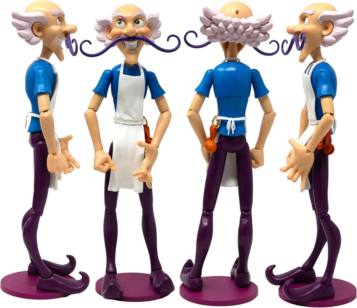 Boss Fight Studio Strawberry Shortcake Premium CollectiblePurple Pie Man Action Figure – Highly Articulated Fruity Scented Figurine with Accessories, Interchangeable Parts, and Stand – 1:12