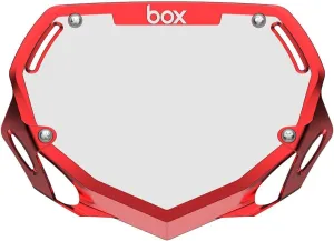Box Components Two 3D Impact Resistant BMX Bike Number Plate w/Adjustable Straps for Adults, Mini, Strider, Plate Bikes, Bicycle Parts 100% Quality Guaranteed