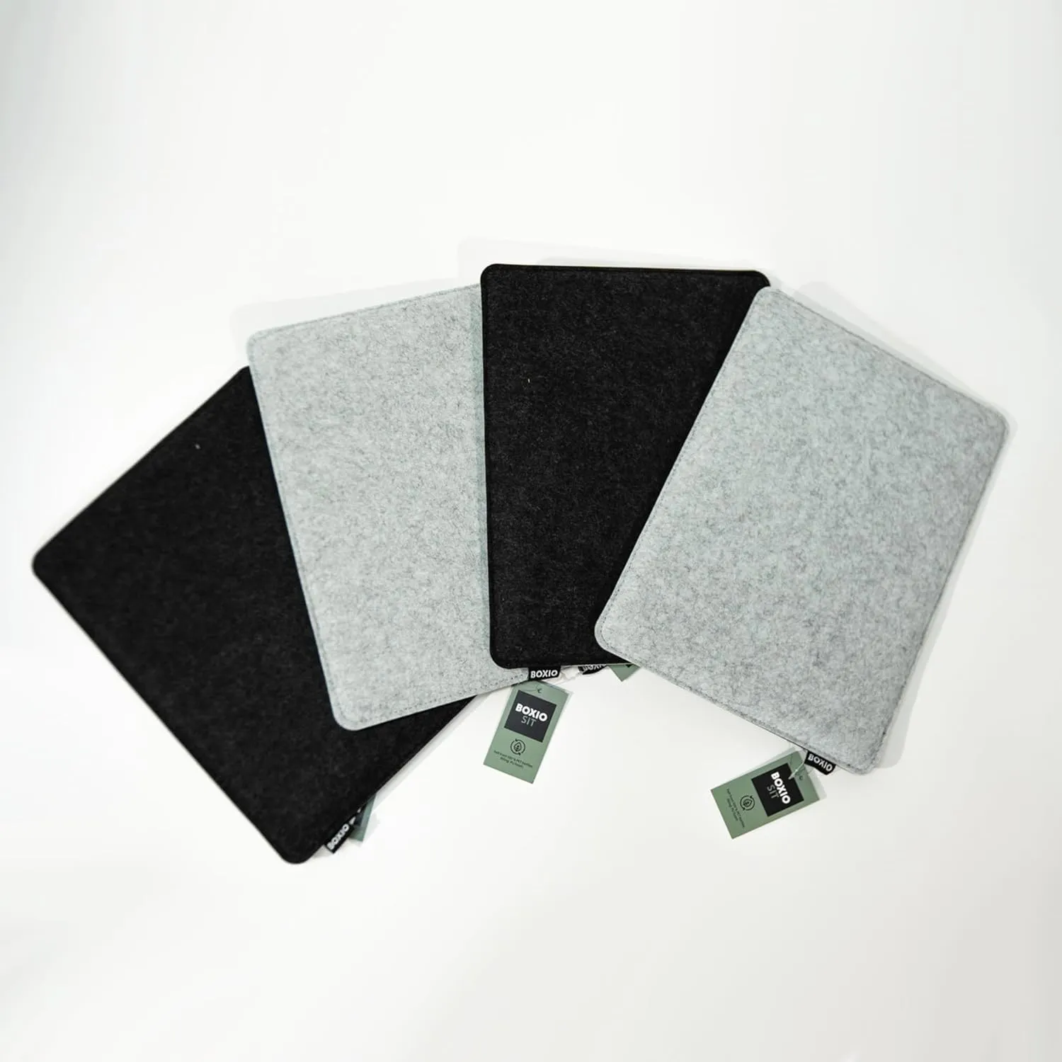 BOXIO - Sit: 4 Pieces - Seat Cushion Felt - Toilet Wash Accessories - Camping Accessories - Eurobox Wash Accessories - Felt Cushion Chair Cushion & Chair Pad - Separating Toilet Camping Comfort