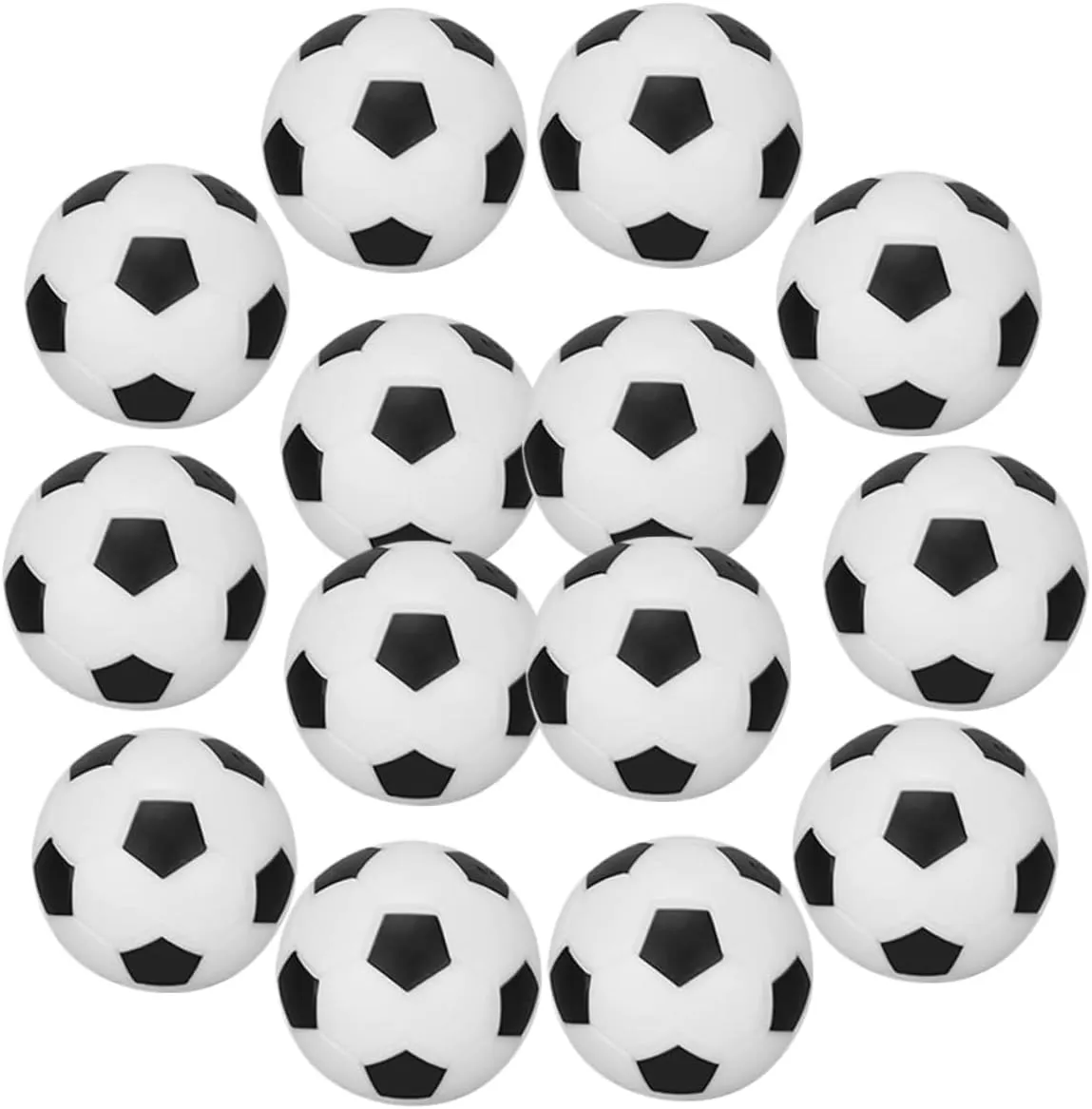 Boys and Girls's Soccer Ball Toys Miniature Soccer Balls Set Abs Plastic Realistic Design Mini Soccer Ball Ornaments for Doll House