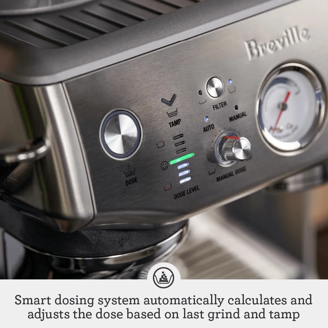 Breville Barista Express Impress Espresso Machine BES876DBL, Damson Blue