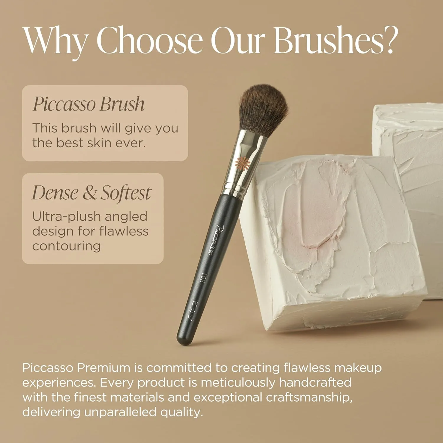 Brush 108 Blusher Brush – Gray Squirrel Hair Blush Brush for Smooth and Radiant Cheek Makeup, Soft and Fluffy Bristles for Long-Lasting Color, Professional Korean Makeup Brush