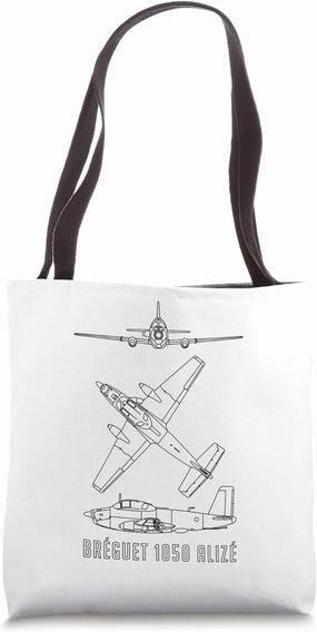 Bréguet 1050 Alizé French ASW Aircraft Blueprints Tote Bag