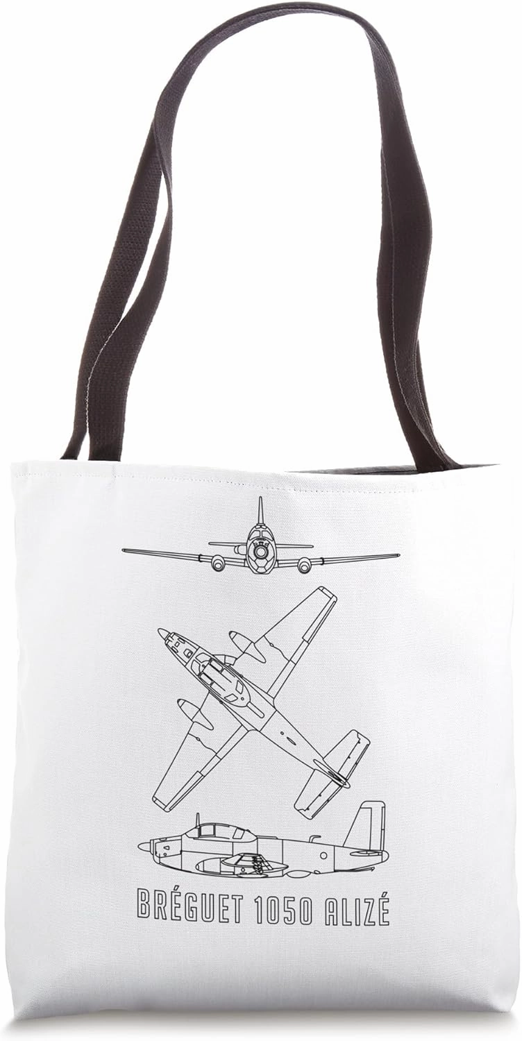 Bréguet 1050 Alizé French ASW Aircraft Blueprints Tote Bag