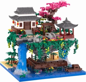 Building Block Set - Micro Mini Blocks Cherry Blossom Tree House, 3220 PCS Building Bricks Toy, Gift for Kids, Children, Adults, Ages14  Girls and Boys