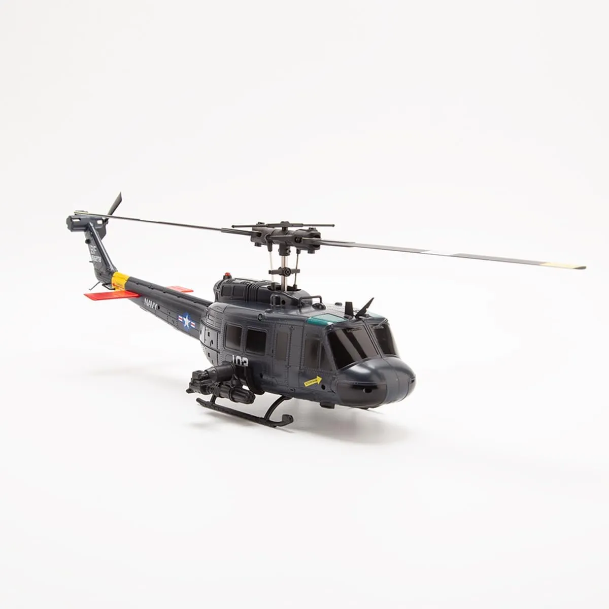 C032 RC Helicopter for Adults 1/48 Scale 2.4G 6CH Remote Control Helicopter Outdoor RC Aircraft Flying Model RTF Version Creative Gifts(Dark Blue,RTF Version Battery*2)