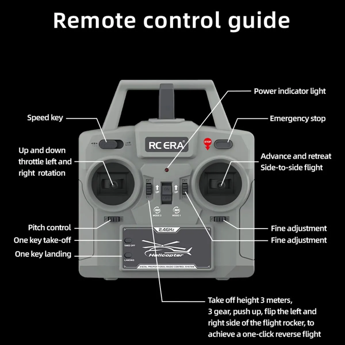 C032 RC Helicopter for Adults 1/48 Scale 2.4G 6CH Remote Control Helicopter Outdoor RC Aircraft Flying Model RTF Version Creative Gifts(Dark Blue,RTF Version Battery*2)