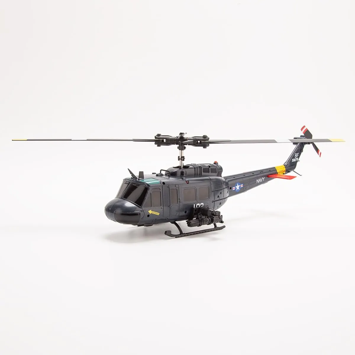 C032 UH-1 Huey RC Helicopter for Adults, 1/48 Scale 2.4G 6CH Flybarless Remote Control Military Helicopter, 3D Stunt Flight & High-Precision RC Airplane for Beginners