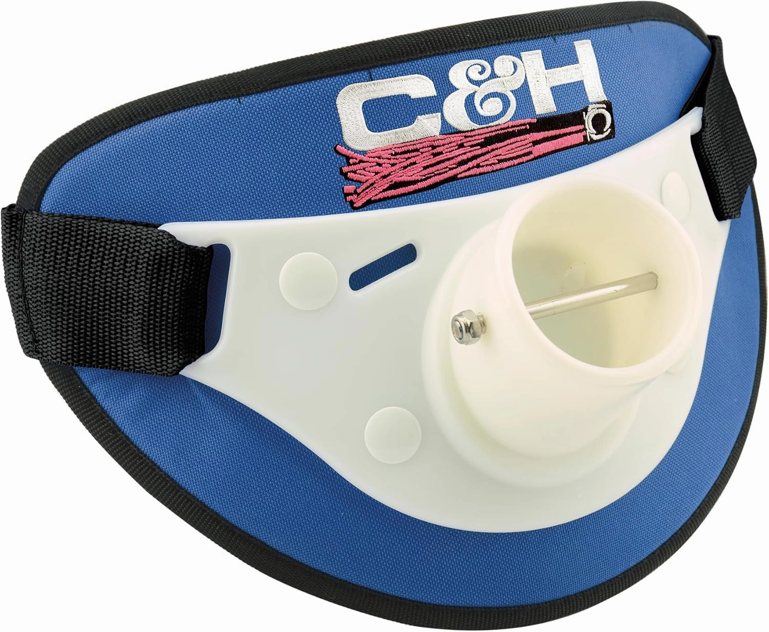 C&H Lures Fighting Belt – Padded Offshore Rod Belt with Adjustable Strap & PVC Gimbal – 12" Wide for Big Game Fishing, Heavy-Duty Rod Support