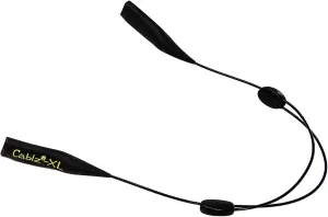 Cablz Zipz XL Adjustable Eyewear Retainer | Adjustable, Lightweight, Low Profile, Off-The-Neck Eyewear Retainer Strap | Black