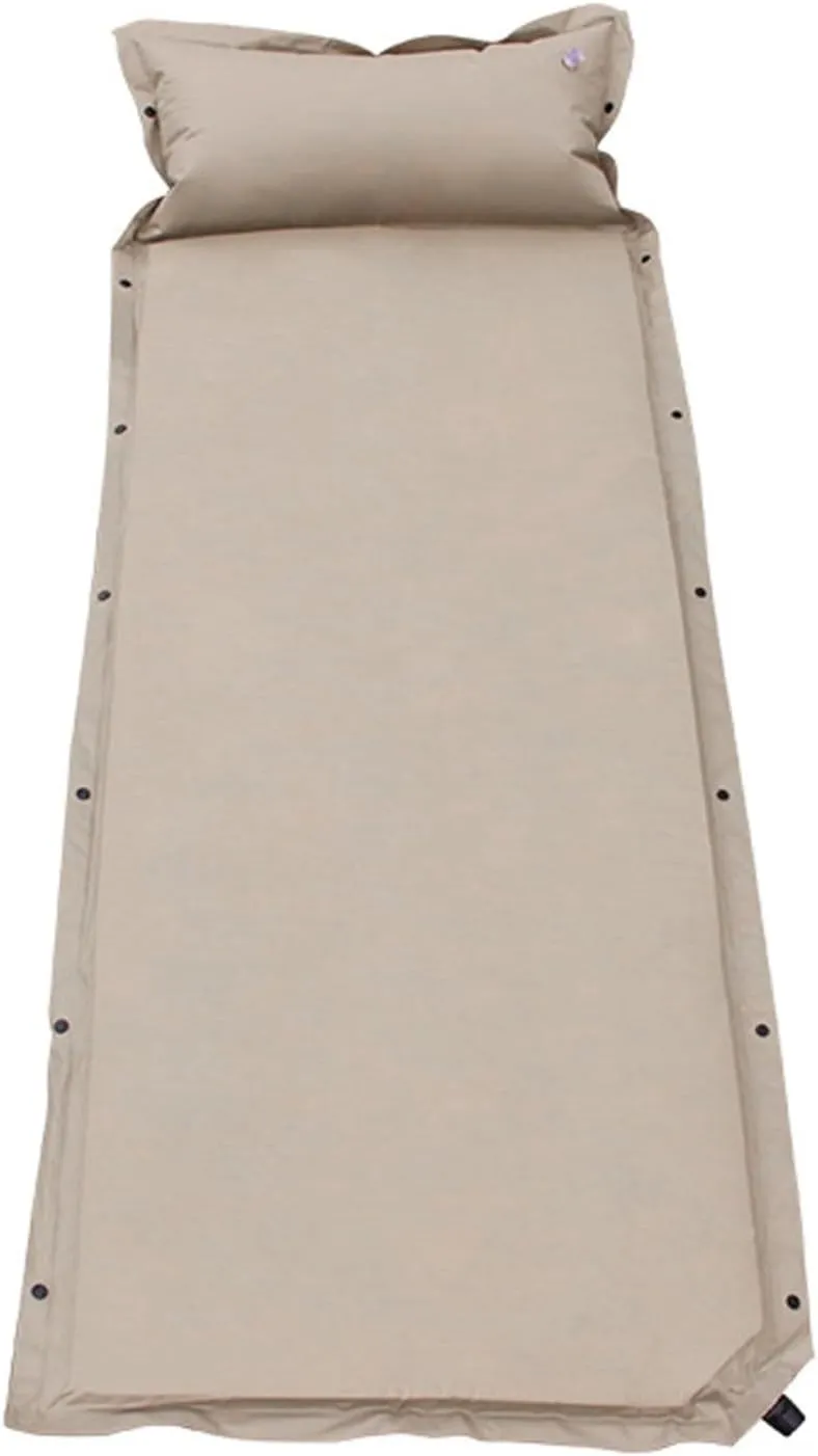 Camping Sleeping Pad, Compact Air Camping Mat, Lightweight Self Inflating Camping Mats for Backpacking, Hiking and Traveling Khaki