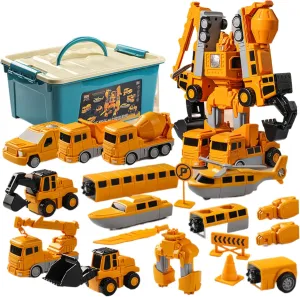 Car Toys 35Pcs/Set Magnetic Construction Car Toys DIY Construction Plastic Safe Toy Cars for 2  Kids Birthday Gift #·