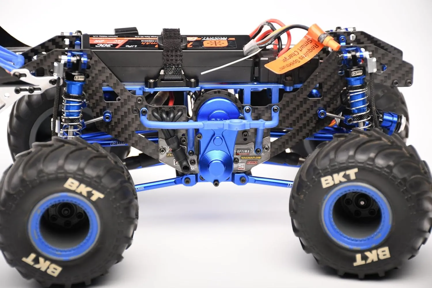Carbon Fiber Chassis Side Panels for LOSI 1/18 Mini LMT 4X4 Brushed Monster Truck RTR LOS01026 Upgrade Parts