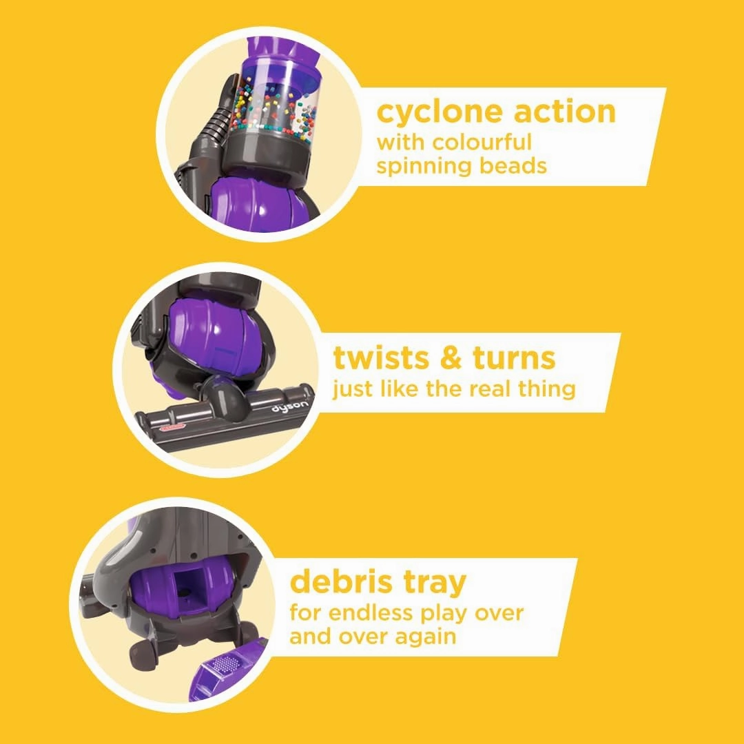 Casdon Dyson Ball Miniature Dyson Ball Replica For Children Aged 3  With Twist and Turn Action For Realistic Role-Play Fun!