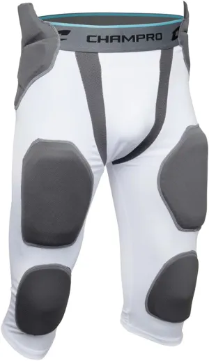 CHAMPRO Tri Flex - 7-Pad Girdle, White, Adult Large, Model: FPGU7AWL