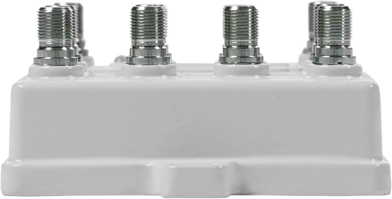 Channel Master Ultra Mini 8 - 8-Port TV Antenna Distribution Amplifier, 4.5dB gain, Compatible with Non-Amplified TV Antennas, Cable TV and Internet Modems, Increases Signal Strength, Indoor/Outdoor