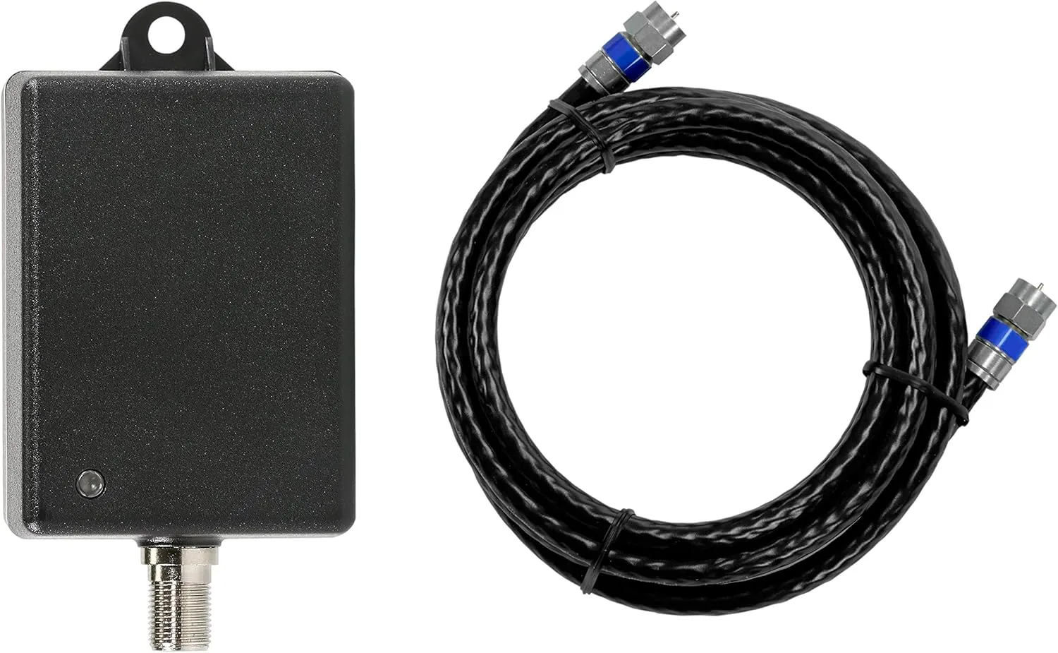 Channel Master Ultra Mini 8 - 8-Port TV Antenna Distribution Amplifier, 4.5dB gain, Compatible with Non-Amplified TV Antennas, Cable TV and Internet Modems, Increases Signal Strength, Indoor/Outdoor