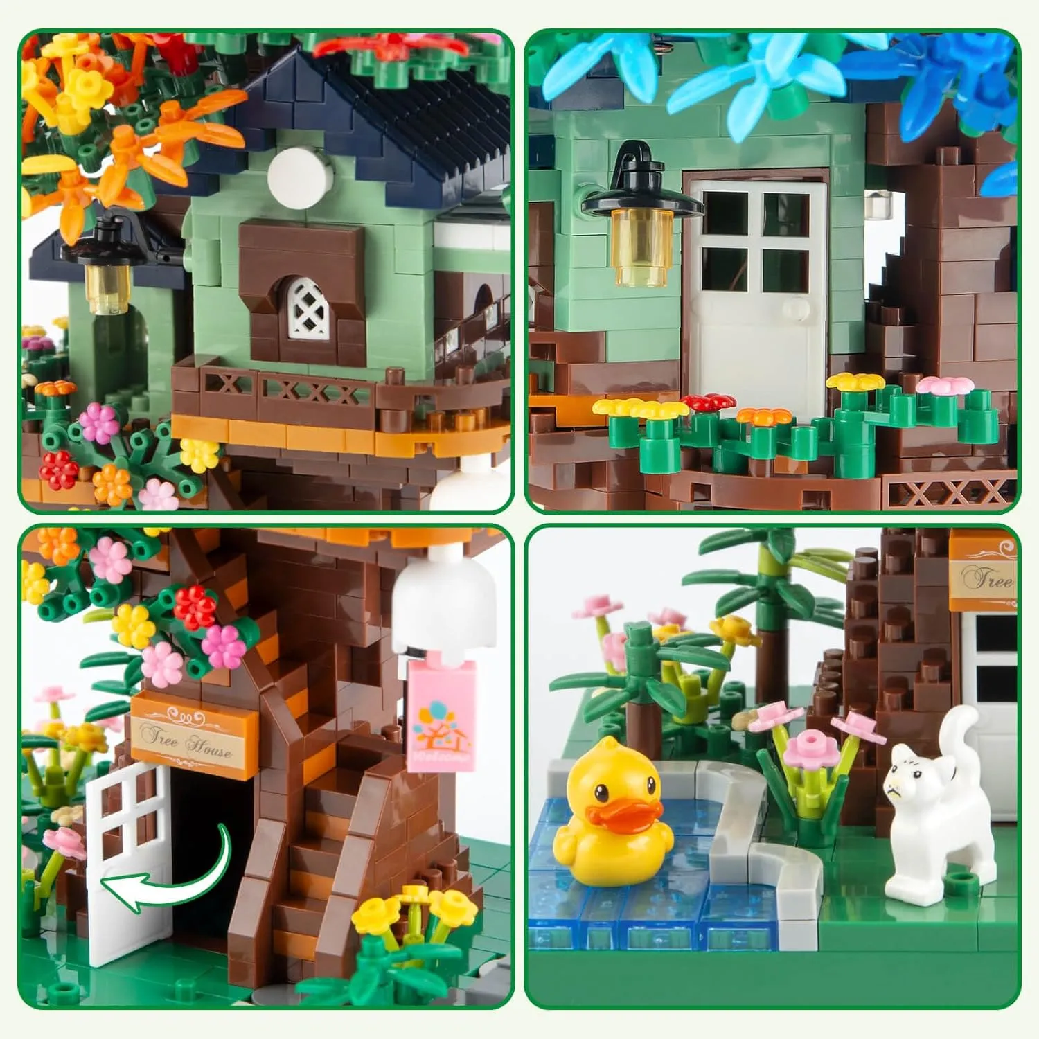 Cherry Blossom Bonsai Tree Building Set, Ideas Rainbow Treehouse Set for Adults, 1528 PCS Mirco Bricks Collectible Creative for Teens Kids Girls 12 