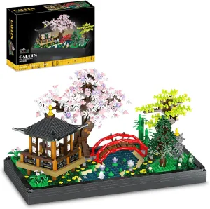 Cherry Blossom Bonsai Tree Micro Building Sets, Creative Japanese Tranquil Garden Building Blocks for Adults, Flowers and Plants Display for Home Decor, Mother's Day Decorations - 2280PCS