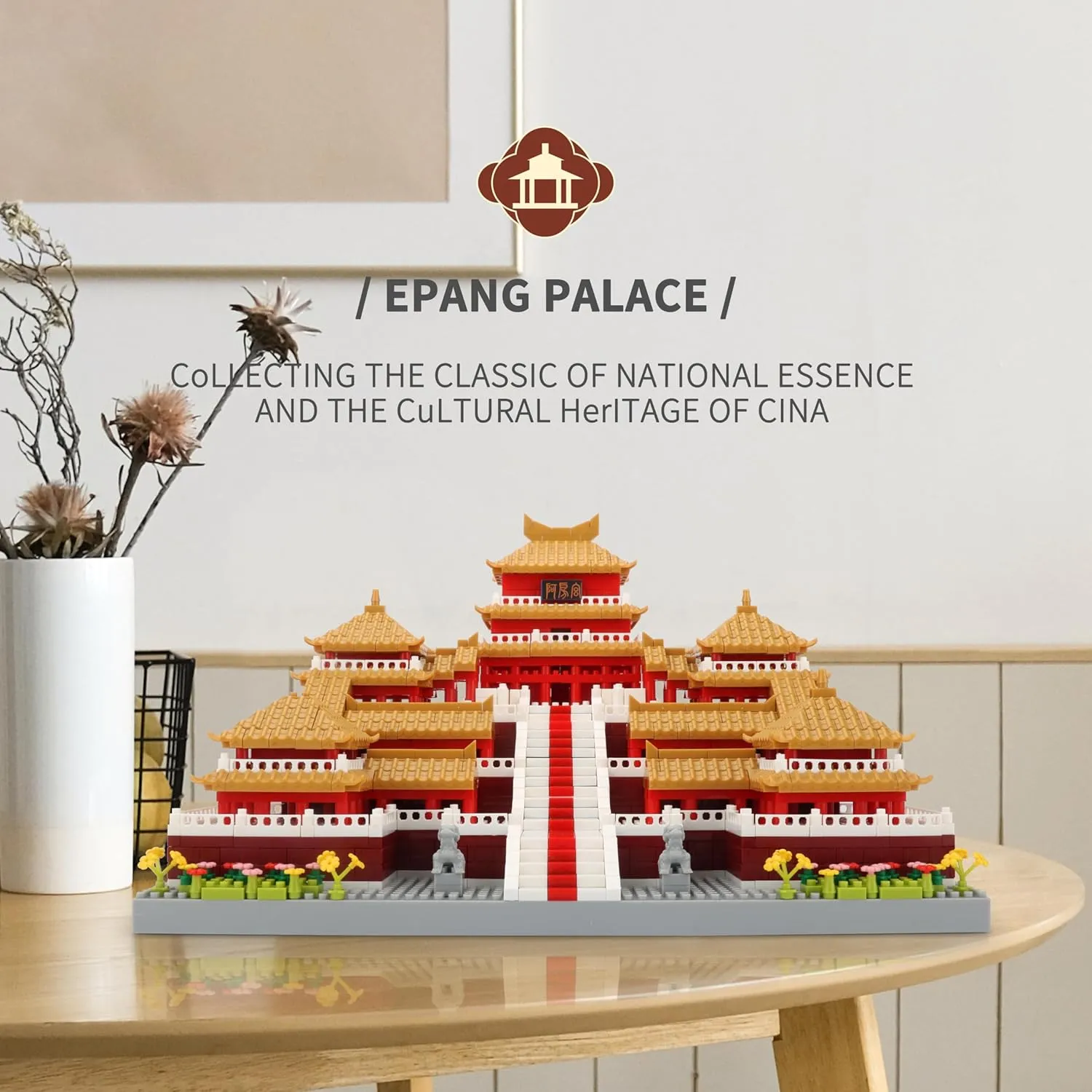 Chinese Architecture Micro Building Blocks Set Epang Palace 3050PCS Creative Toy Building Sets Best Present for Adults and Kids Age 14 