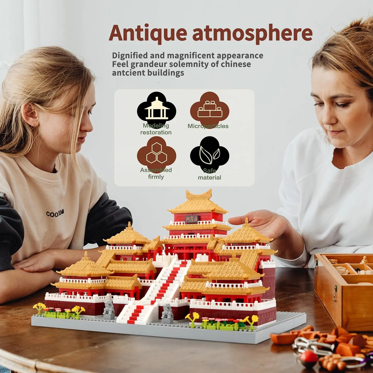 Chinese Architecture Micro Building Blocks Set Epang Palace 3050PCS Creative Toy Building Sets Best Present for Adults and Kids Age 14 