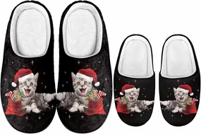 Christmas Slippers Christmas Slippers for Family Non-Slip Home Shoes for Men Woman