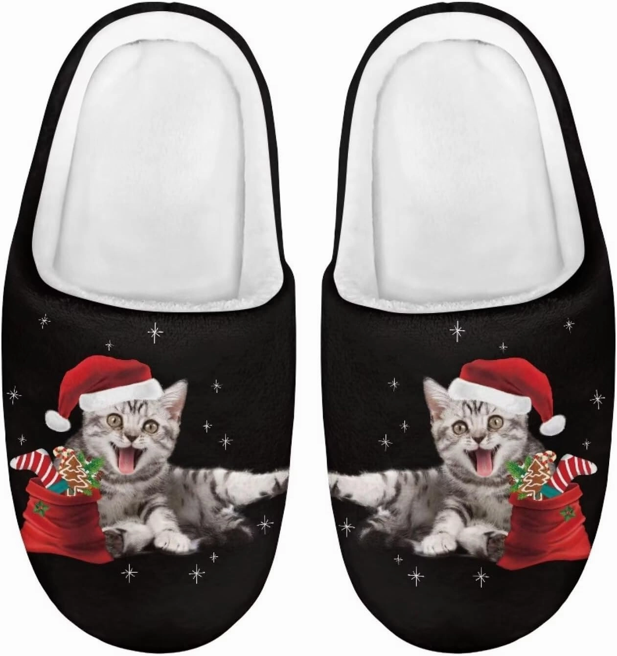 Christmas Slippers Christmas Slippers for Family Non-Slip Home Shoes for Men Woman