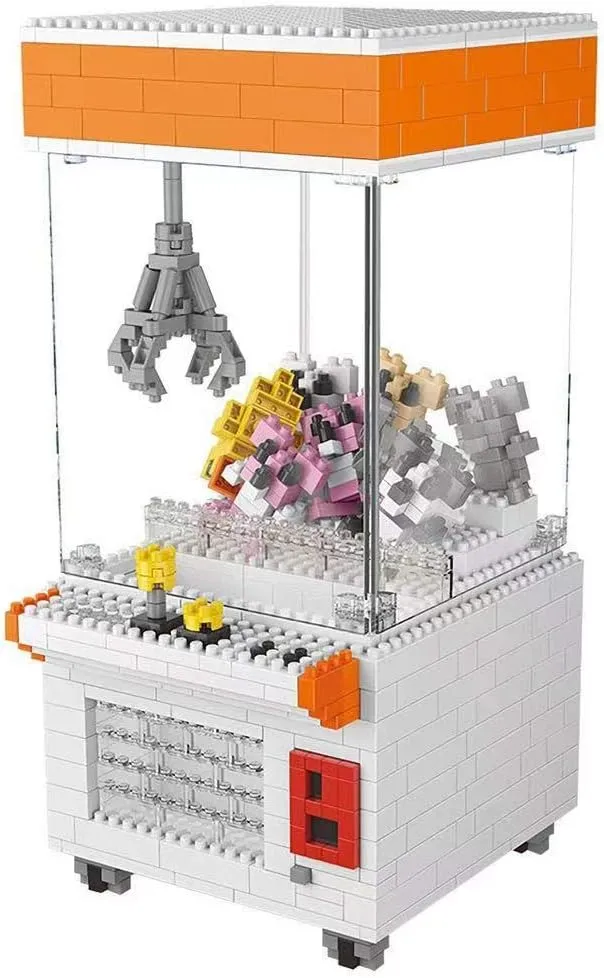 Claw Machinel Micro Blocks Display Sets for Kids or Adult,Mini Block Model Toy for Intelligence Education(596PCS)