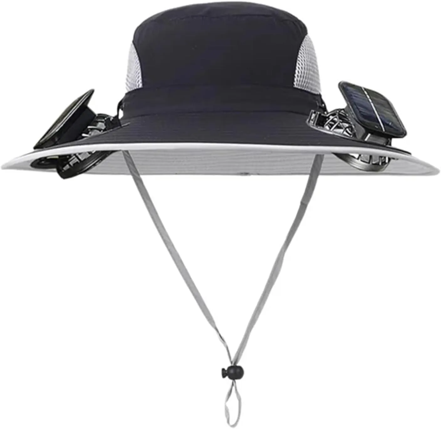Colitt - Fishing Hat with Built in Fan, UPF 50  Sun Protection, USB/Solar Rechargeable, Adjustable Fit, Wide, Solar, Outdoor