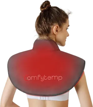 Comfytemp Red Light Therapy for Neck Shoulder Back Pain Relief with 162 LEDs, FSA HSA Eligible Infrared Light Therapy Pad for Body, Flexible Near Light Therapy Wrap, Father's Day Gifts, 660nm & 850nm